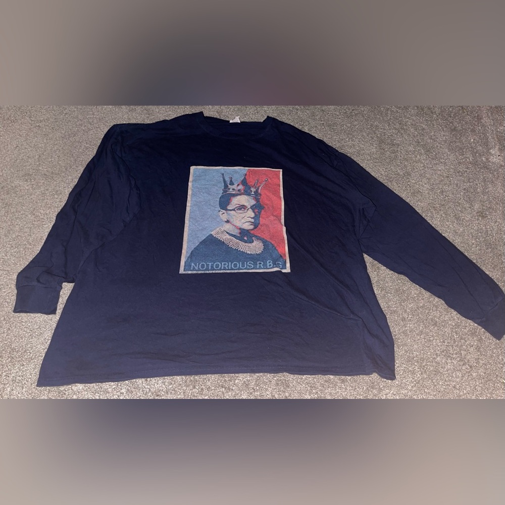 RBG Ruth Badet Ginsberg long sleeve tshirt The noctorious RBG tshirt XL